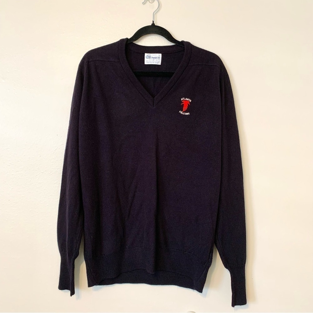 Etonic Black Atlanta Falcons V-Neck Sweater XL